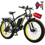 Bicicletta elettrica Keteles K800, 1000W x 2 motori, schermo LCD, 48V 23AH elettrodonovan