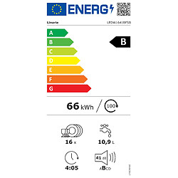 Lavastoviglie Linarie LFDW1641BFSB, 16 coperti, 41 dB, nera, a libera installazione elettrodonovan - immagine 2